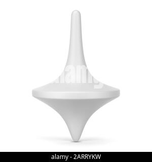 Spinning top toy. 3d illustration isolated on white background Stock Photo