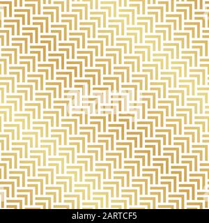Seamless gold Art Deco herringbone pattern. Abstract geometric vector pattern background. Stock Vector