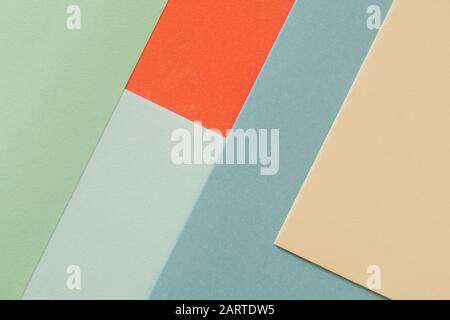 Selection of paper in various colors, background image. Pastel color selection and paper texture pattern Stock Photo