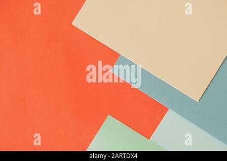 Selection of paper in various colors, background image. Pastel color selection and paper texture pattern Stock Photo