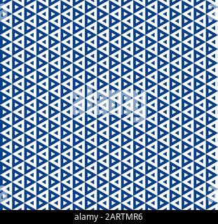 Seamless vintage inline inset offset triangle pattern background Stock Vector