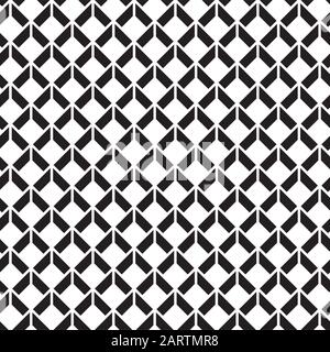 Seamless abstract geometric wireframe cube pattern background Stock Vector