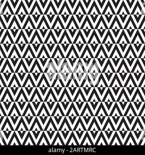 Seamless vintage inline inset offset triangle pattern background Stock Vector