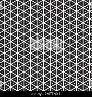 Seamless vintage inline inset offset triangle pattern background Stock Vector