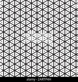 Seamless vintage inline inset offset triangle pattern background Stock Vector