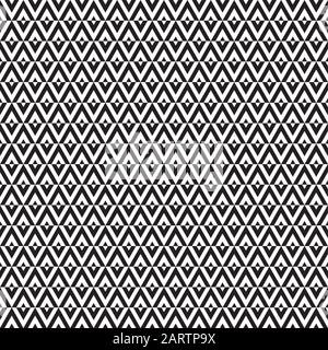 Seamless vintage inline inset offset triangle pattern background Stock Vector
