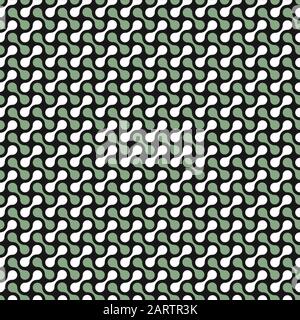 Seamless rounded geometric zig zag intersect pattern Stock Vector