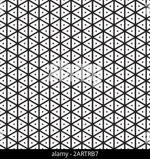 Seamless vintage inline inset offset triangle pattern background Stock Vector