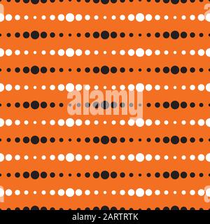 Seamless abstract geometric dot pulse pattern background Stock Vector