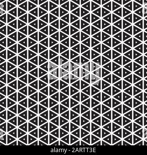 Seamless vintage inline inset offset triangle pattern background Stock Vector