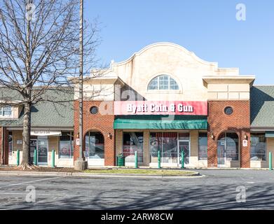 CHARLOTTE NC USA 26 JAN 2020 Hyatt Gun Coin Shop on