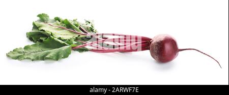 Fresh beet on white background Stock Photo
