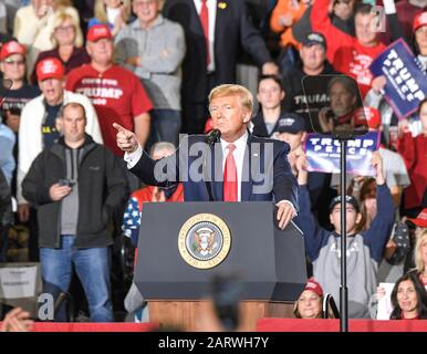 Wildwood, United States. 28th Jan, 2020. U.S. President Donald J. Trump speaks during campaign rally at Wildwood Convention Center (Photo by Lev Radin/Pacific Press) Credit: Pacific Press Agency/Alamy Live News Stock Photo