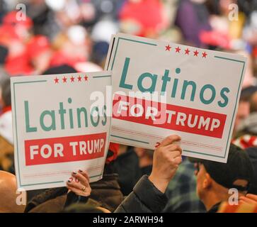 Wildwood, United States. 28th Jan, 2020. Atmosphere during U.S. President Donald J. Trump campaign rally at Wildwood Convention Center (Photo by Lev Radin/Pacific Press) Credit: Pacific Press Agency/Alamy Live News Stock Photo