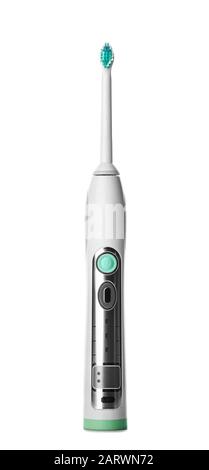 Electric tooth brush on white background Stock Photo