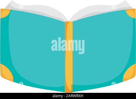 back to school education open book read literature vector illustration Stock Vector