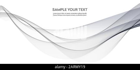 Abstract colorful vector background, color wave for design brochure, website, flyer. Stock Vector