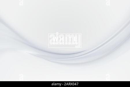 White silk satin background smooth texture background Stock Vector