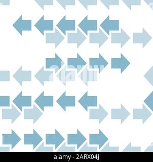 Arrows seamless pattern. Abstract geometric texture with arrow shapes. Vector eps8 illustration. Stock Vector