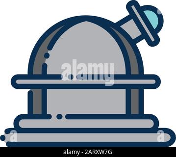 astronomy and space on white background vector illustration Stock Vector