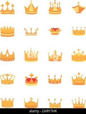 King Crown isolated. Royal Cap vector illustration Stock Vector Image ...