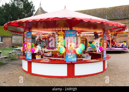 Hook-a-duck fairground game Stock Photo