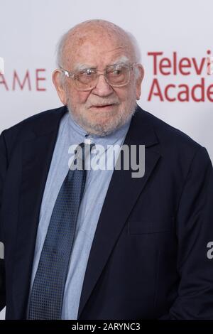 January 28, 2020, Loa Angeles, California, USA: ED ASNER attends the Television Academy Hall of Fame Ceremony at the Saban Media Center in Los Angeles, California (Credit Image: © Charlie Steffens/ZUMA Wire) Stock Photo