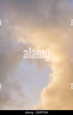 Gray clouds in blue sky Stock Photo