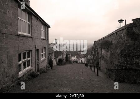 Gold Hill Shaftesbury Dorset England Hovis Advert Stock Photo