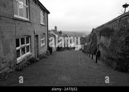 Gold Hill Shaftesbury Dorset England Hovis Advert Stock Photo