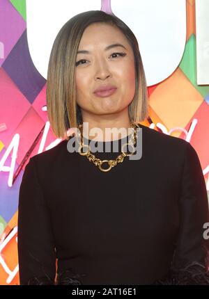 London, UK. 29th Jan, 2020. Cathy Yan at the World Premiere of 'Birds of Prey: And the Fantabulous Emancipation of One Harley Quinn' held at the Odeon BFI IMAX Waterloo Credit: SOPA Images Limited/Alamy Live News Stock Photo