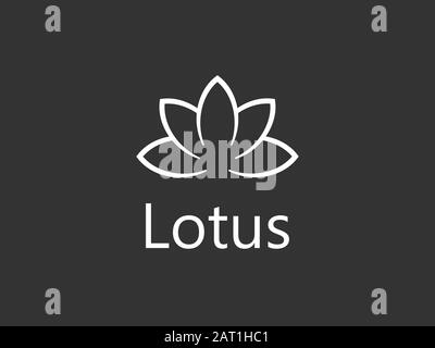 Flower, lotus icon. Vector illustration, flat design. Stock Vector