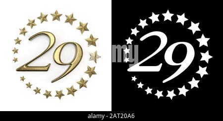 Number 29 (number twenty-nine) Anniversary celebration