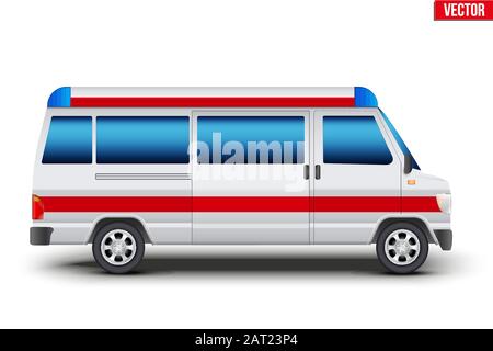 Emergency service rescue van Stock Vector