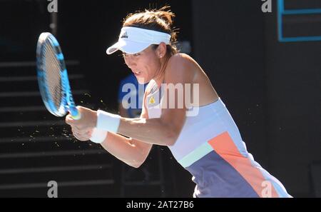 Melbourne, Australia. 30th Jan, 2020. D11 Garbine Muguruza (ESP) in semi final match Photo Anne Parker International Sports Fotos Ltd/Alamy Live News Stock Photo