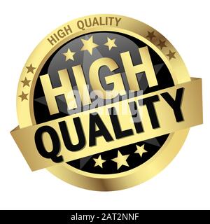 colored button with banner and text High Quality Stock Vector