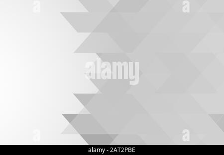 White and gray color background. Abstract geometric pattern, vector Stock Vector