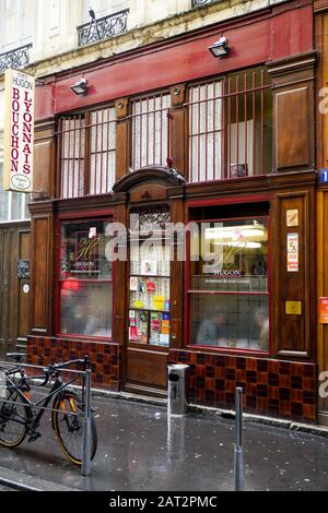 Chez Hugon, traditional Lyons bouchon, Lyon, Rhone, AURA Region, France Stock Photo