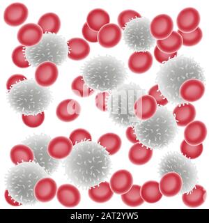 2019-nCoV coronavirus in blood Stock Vector