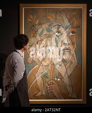 Christie’s, London, UK. 30th January 2020. Impressionist, Modern & Surreal Art preview from ‘20th Century at Christie’s’ sales taking place on 5 February 2020. Image: Francis Picabia. Ligustri, 1929. Estimate £2,200,000-2,800,000. Credit: Malcolm Park/Alamy Live News. Stock Photo