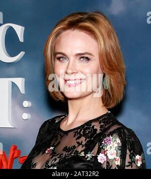 Los Angeles, CA - January 29, 2020: Emily Deschanel attends the premiere of Apple TV+'s 'Mythic Quest: Raven's Banquet' at Cinerama Dome Stock Photo