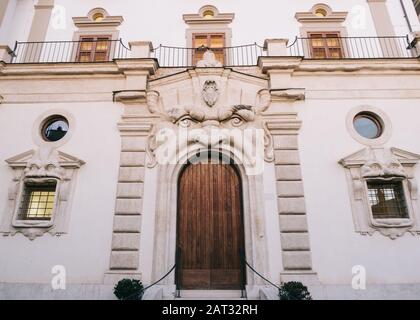 Rome, Italy - Dec 26, 2019: The Monster door on Zuccari Palace, Rome, Italy, Europe Stock Photo