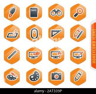 Design icons set Stock Vector