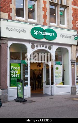Specsavers in Oxford, UK Stock Photo