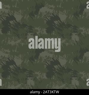 Abstract Brush Strokes Camouflage Seamless Pattern - This is an abstract brushstrokes Camouflage pattern suitable for fashion prints, patterns and bac Stock Vector