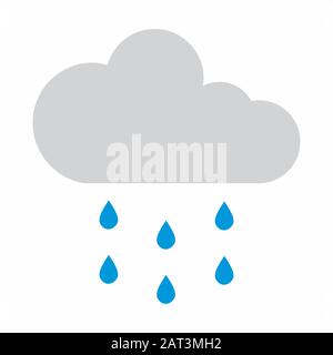 Cloud rain icon Stock Vector