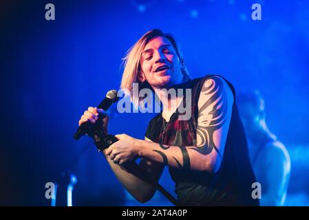 Rome, Italy. 28th Jan, 2020. Alex Band of The Calling returns to Europe with a tour across several countries, including Italy with the stage of 28 January 2020 at the Orion Club of Ciampino Rome (Photo by Fabrizio Di Bitonto/Pacific Press) Credit: Pacific Press Agency/Alamy Live News Stock Photo