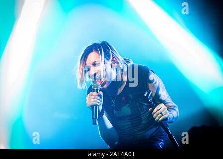 Rome, Italy. 28th Jan, 2020. Alex Band of The Calling returns to Europe with a tour across several countries, including Italy with the stage of 28 January 2020 at the Orion Club of Ciampino Rome (Photo by Fabrizio Di Bitonto/Pacific Press) Credit: Pacific Press Agency/Alamy Live News Stock Photo