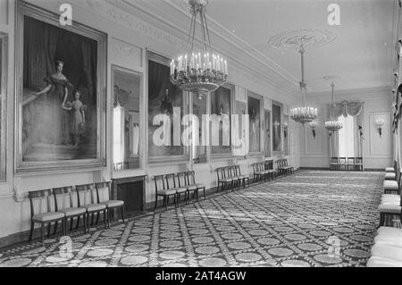 Interiors of restored Palais Noordeinde; interior de Gallery Room Date: September 7, 1984 Keywords: palaces Institution name: Palace Noordeinde Stock Photo