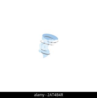 Weather forecast - a symbol of a whirlwind Stock Vector